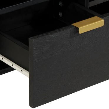 vidaXL Έπιπλο Τηλεόρασης Μαύρο 100x33x46cm από Επεξεργασμένο Ξύλο 1 τεμ.