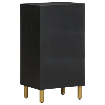 vidaXL Ραφιέρα Μαύρη 40x33x75cm από Επεξεργασμένο Ξύλο