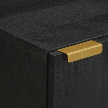 vidaXL Ραφιέρα Μαύρη 40x33x75cm από Επεξεργασμένο Ξύλο