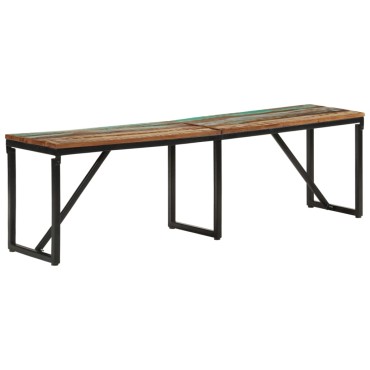 vidaXL Πάγκος 160x35x46cm από Μασίφ Ανακυκλωμένο Ξύλο 1 τεμ.