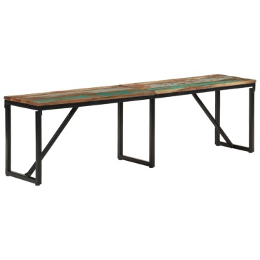 vidaXL Πάγκος 160x35x46cm από Μασίφ Ανακυκλωμένο Ξύλο 1 τεμ.