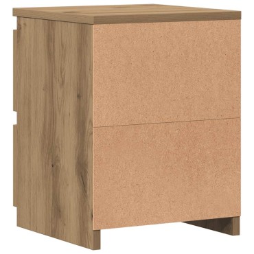 vidaXL Κομοδίνο Αρτισιανή Δρυς 30x30x40cm από Επεξεργασμένο Ξύλο 1 τεμ.