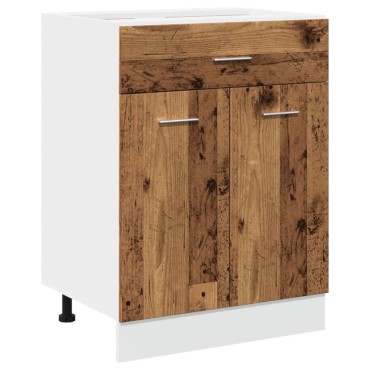 vidaXL Ντουλάπι με ΣυρτάριLyon  Παλαιό Ξύλο 60x46x81,5cm Επεξ. Ξύλο 1 τεμ.