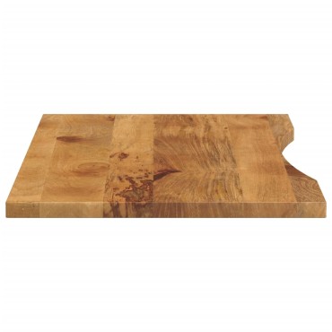 vidaXL Επιφάνεια Γραφείου Καμπύλη 140x50x2,5cm Μασίφ Ακατ. Μάνγκο