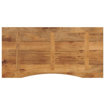 vidaXL Επιφάνεια Γραφείου Καμπύλη 140x50x2,5cm Μασίφ Ακατ. Μάνγκο
