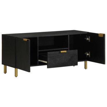 vidaXL Έπιπλο Τηλεόρασης Μαύρο 105x33x46cm από Επεξεργασμένο Ξύλο 1 τεμ.