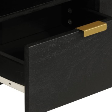 vidaXL Έπιπλο Τηλεόρασης Μαύρο 105x33x46cm από Επεξεργασμένο Ξύλο 1 τεμ.