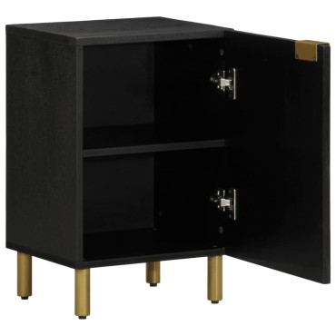 vidaXL Ντουλάπι Μπάνιου Μαύρο 38x33x58cm Επεξεργασμένο Ξύλο