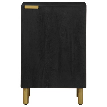 vidaXL Ντουλάπι Μπάνιου Μαύρο 38x33x58cm Επεξεργασμένο Ξύλο