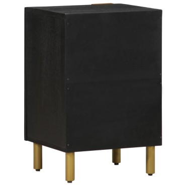 vidaXL Ντουλάπι Μπάνιου Μαύρο 38x33x58cm Επεξεργασμένο Ξύλο