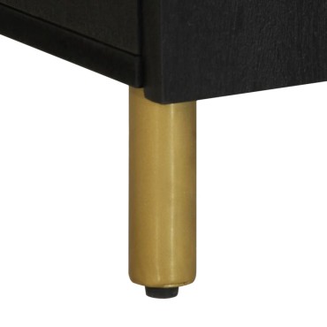 vidaXL Ντουλάπι Μπάνιου Μαύρο 38x33x58cm Επεξεργασμένο Ξύλο