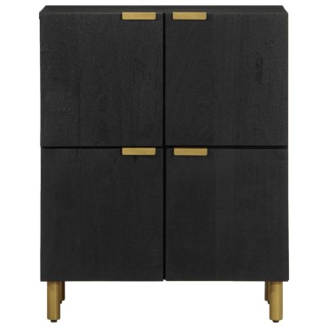 vidaXL Ραφιέρα Μαύρη 60x33x75cm από Επεξεργασμένο Ξύλο