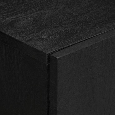 vidaXL Ραφιέρα Μαύρη 60x33x75cm από Επεξεργασμένο Ξύλο