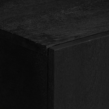 vidaXL Συρταριέρα Μαύρη 90x33x75cm από Επεξεργασμένο Ξύλο