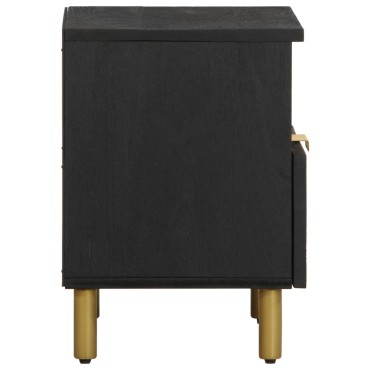 vidaXL Κομοδίνο Μαύρο 40x33x46cm από Επεξεργασμένο Ξύλο 1 τεμ.