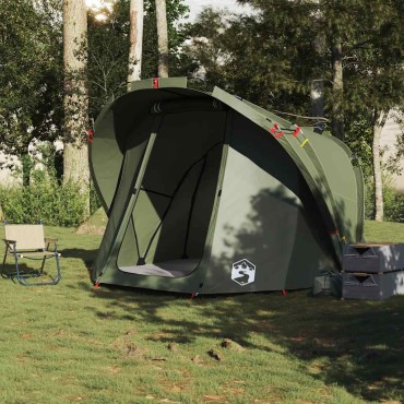 vidaXL Σκηνή Ψαρέματος 4 Ατόμων Αδιάβροχη Πράσινη Λαδί