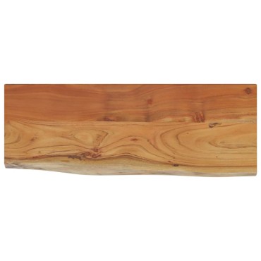 vidaXL Ράφι Επιτοίχιο Ορθ. Live Edge 80x30x2,5cm Μασίφ Ξύλο Ακακίας