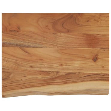 vidaXL Ράφι Επιτοίχιο Ορθ. Live Edge 50x40x2,5cm Μασίφ Ξύλο Ακακίας