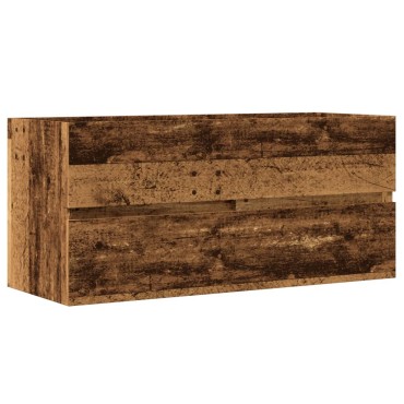 vidaXL Ντουλάπι Νιπτήρα Μαύρο 100x38,5x45cm Επεξεργασμένο Ξύλο 1 τεμ.