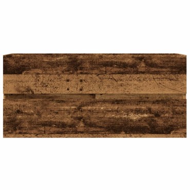 vidaXL Ντουλάπι Νιπτήρα Μαύρο 100x38,5x45cm Επεξεργασμένο Ξύλο 1 τεμ.