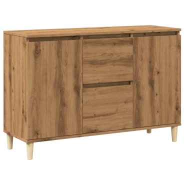 vidaXL Μπουφές Αρτισιανή Δρυς 102x35x70cm από Επεξεργασμένο Ξύλο 1 τεμ.