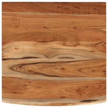 vidaXL Ράφι Επιτοίχιο Ορθ. Live Edge 40x40x2,5cm Μασίφ Ξύλο Ακακίας