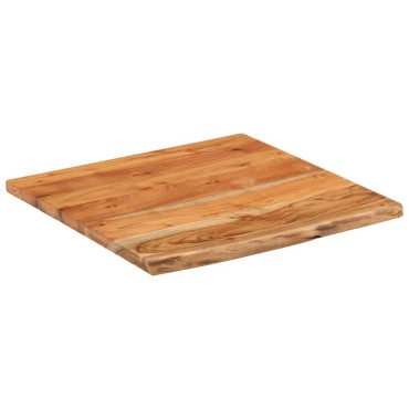 vidaXL Ράφι Επιτοίχιο Ορθ. Live Edge 40x40x2,5cm Μασίφ Ξύλο Ακακίας