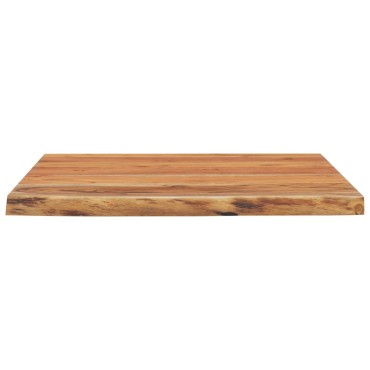 vidaXL Ράφι Επιτοίχιο Ορθ. Live Edge 40x40x2,5cm Μασίφ Ξύλο Ακακίας