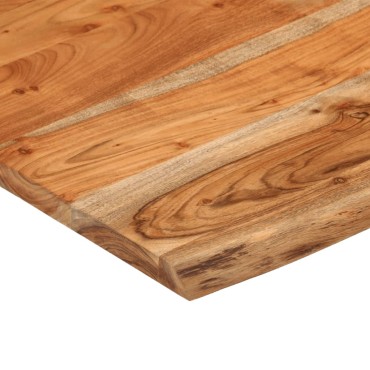 vidaXL Ράφι Επιτοίχιο Ορθ. Live Edge 40x40x2,5cm Μασίφ Ξύλο Ακακίας