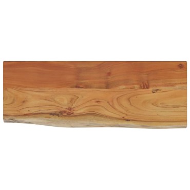 vidaXL Ράφι Επιτοίχιο Ορθ. Live Edge 70x30x2,5cm Μασίφ Ξύλο Ακακίας