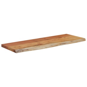 vidaXL Ράφι Επιτοίχιο Ορθ. Live Edge 70x30x2,5cm Μασίφ Ξύλο Ακακίας