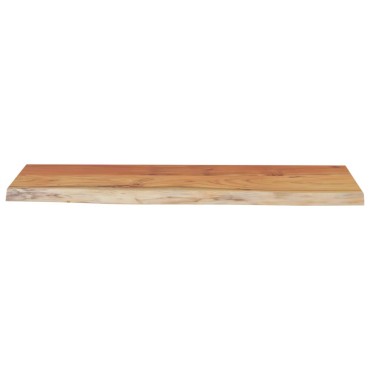 vidaXL Ράφι Επιτοίχιο Ορθ. Live Edge 70x30x2,5cm Μασίφ Ξύλο Ακακίας