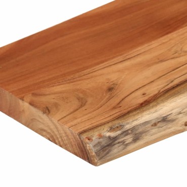 vidaXL Ράφι Επιτοίχιο Ορθ. Live Edge 70x30x2,5cm Μασίφ Ξύλο Ακακίας