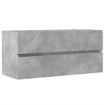 vidaXL Ντουλάπι Νιπτήρα Γκρι Σκυροδέματος 100x38,5x45cm Επεξ. Ξύλο 1 τεμ.