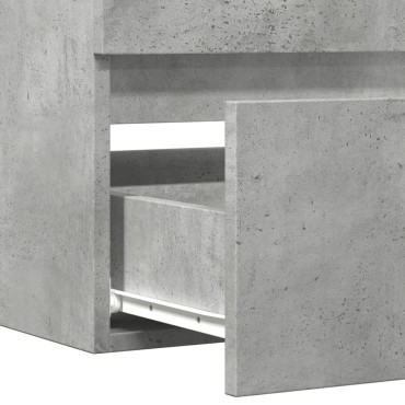 vidaXL Ντουλάπι Νιπτήρα Γκρι Σκυροδέματος 100x38,5x45cm Επεξ. Ξύλο 1 τεμ.