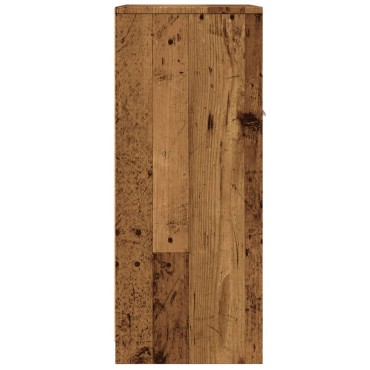 vidaXL Ντουλάπι Μπάνιου Όψη Παλαιού Ξύλου 60x33x80cm από Επεξ. Ξύλο