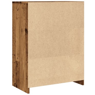 vidaXL Ντουλάπι Μπάνιου Όψη Παλαιού Ξύλου 60x33x80cm από Επεξ. Ξύλο