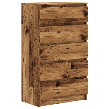 vidaXL Συρταριέρα Όψη Παλαιού Ξύλου 60x36x103cm Επεξεργασμένο Ξύλο 1 τεμ.