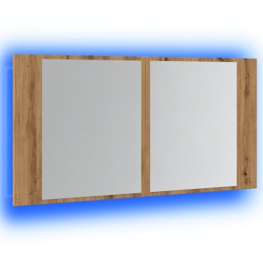 vidaXL Καθρέφτης Ντουλάπι Αρτισιανή Δρυς 90x12x45cm Επεξ. Ξύλο 1 τεμ.