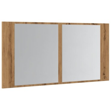 vidaXL Καθρέφτης Ντουλάπι Αρτισιανή Δρυς 90x12x45cm Επεξ. Ξύλο 1 τεμ.