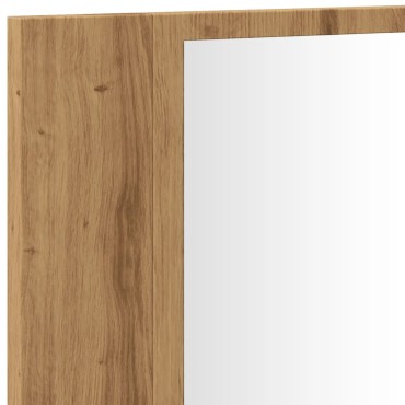 vidaXL Καθρέφτης Ντουλάπι Αρτισιανή Δρυς 90x12x45cm Επεξ. Ξύλο 1 τεμ.