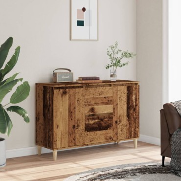vidaXL Ραφιέρα Όψη Παλαιού Ξύλου 102x35x70cm Επεξεργασμένο Ξύλο 1 τεμ.