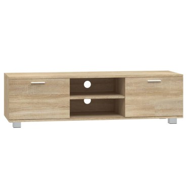 vidaXL Έπιπλο Τηλεόρασης Sonoma Δρυς 140x40,5x35cm Επεξεργ. Ξύλο