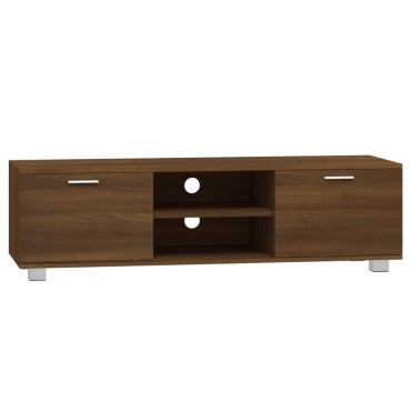 vidaXL Έπιπλο Τηλεόρασης Καφέ Δρυς 140x40,5x35cm Επεξεργ. Ξύλο
