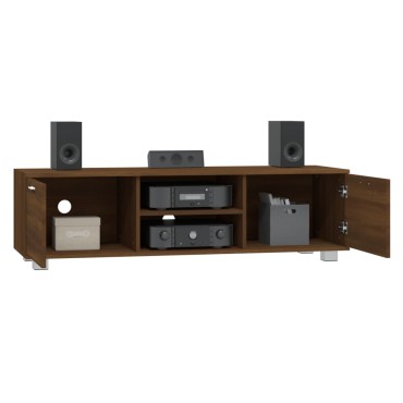vidaXL Έπιπλο Τηλεόρασης Καφέ Δρυς 140x40,5x35cm Επεξεργ. Ξύλο