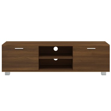 vidaXL Έπιπλο Τηλεόρασης Καφέ Δρυς 140x40,5x35cm Επεξεργ. Ξύλο