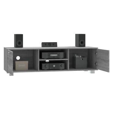 vidaXL Έπιπλο Τηλεόρασης Γκρι Sonoma 140x40,5x35cm από Επεξεργ. Ξύλο