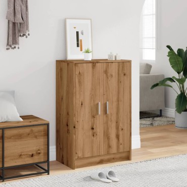 vidaXL Παπουτσοθήκη Αρτισιανή Δρυς 60x35x92cm Επεξεργασμένο Ξύλο
