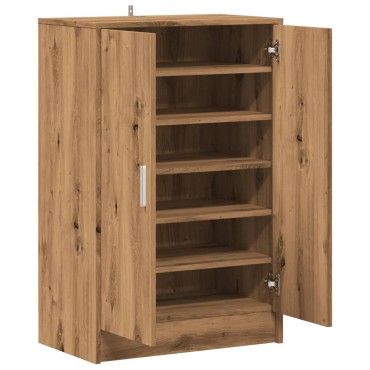 vidaXL Παπουτσοθήκη Αρτισιανή Δρυς 60x35x92cm Επεξεργασμένο Ξύλο