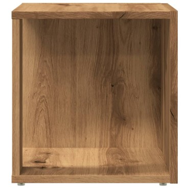 vidaXL Βοηθητικό Τραπέζι Αρτισιανή Δρυς 33x33x34cm Επεξ. Ξύλο 1 τεμ.